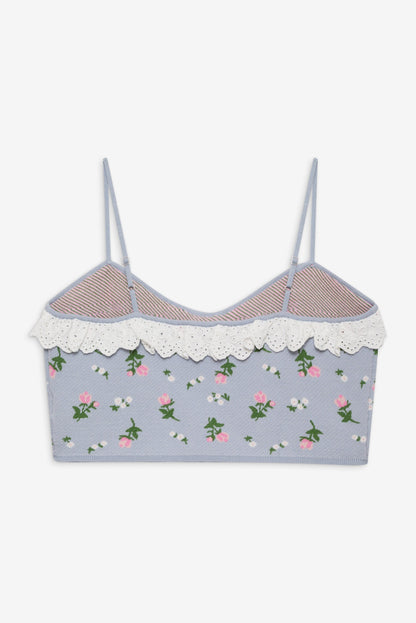 For Love & Lemons Amalia Knit Crop Top