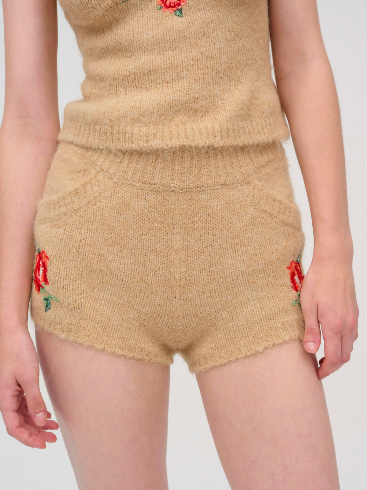 For Love & Lemons Grans Beaded Knit Short