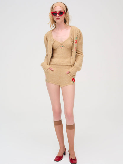 For Love & Lemons Grans Beaded Knit Short