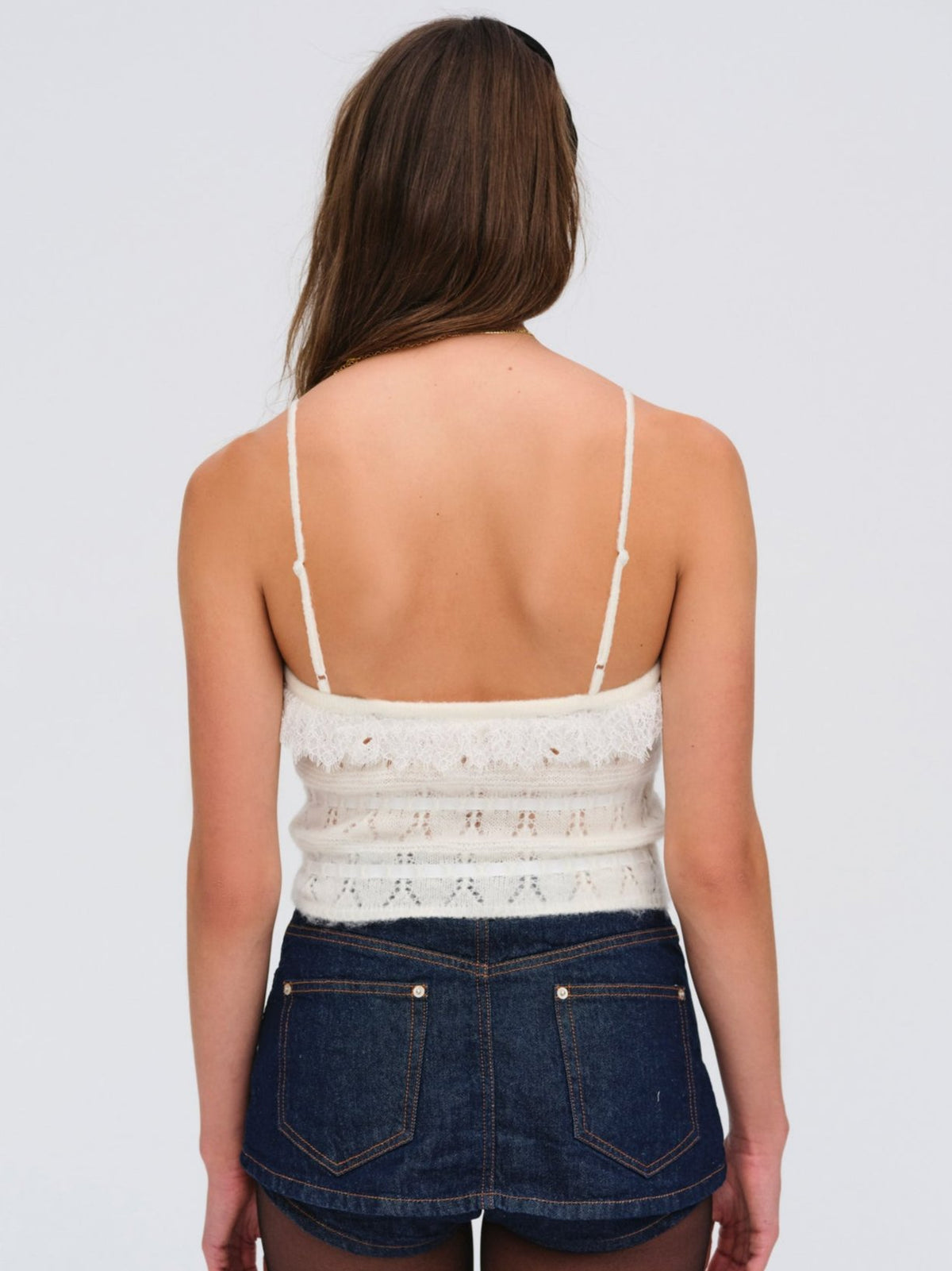 For Love & Lemons Jayla Knit Cami Top