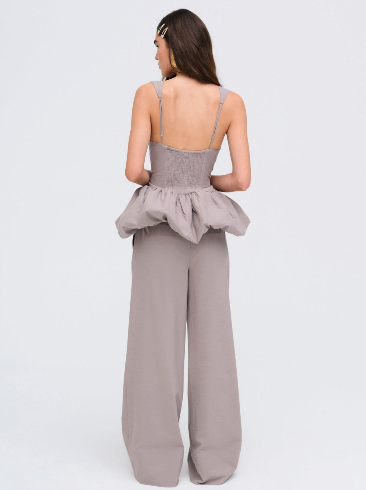 For Love & Lemons Marianne Bubble Hem Corset Top