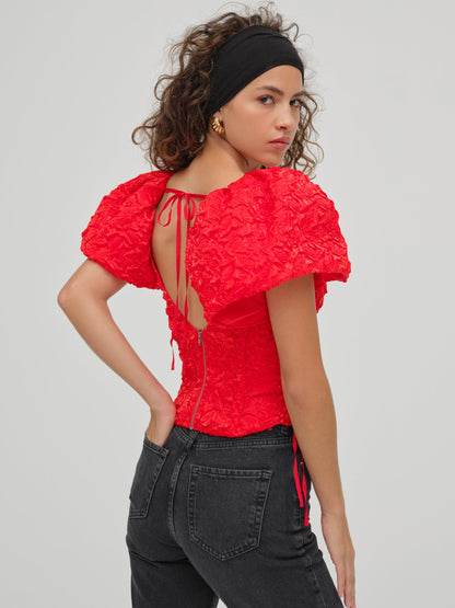 For Love & Lemons Frosted Organza Top