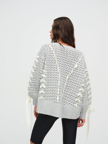 For Love & Lemons Liberty V Neck Sweater