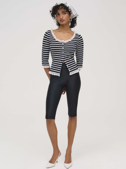 For Love & Lemons Suzette Stripe Cardigan