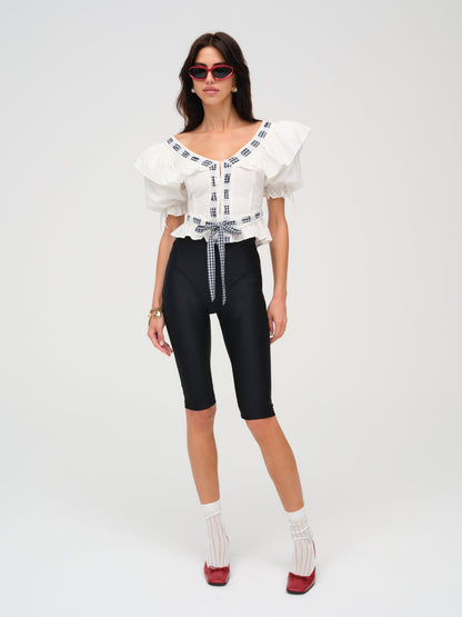 For Love & Lemons Ruby Ribbon Top