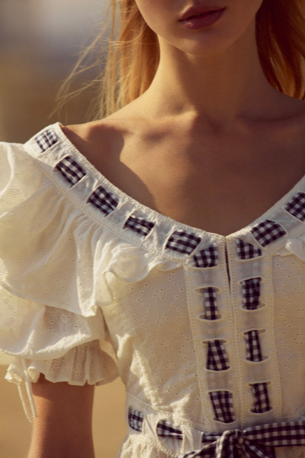 For Love & Lemons Ruby Ribbon Top