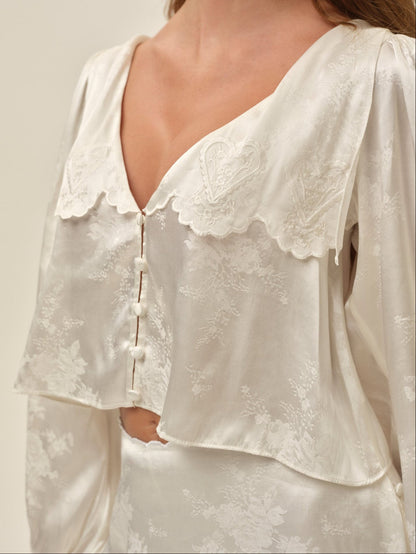 For Love & Lemons Locked Hearts Top