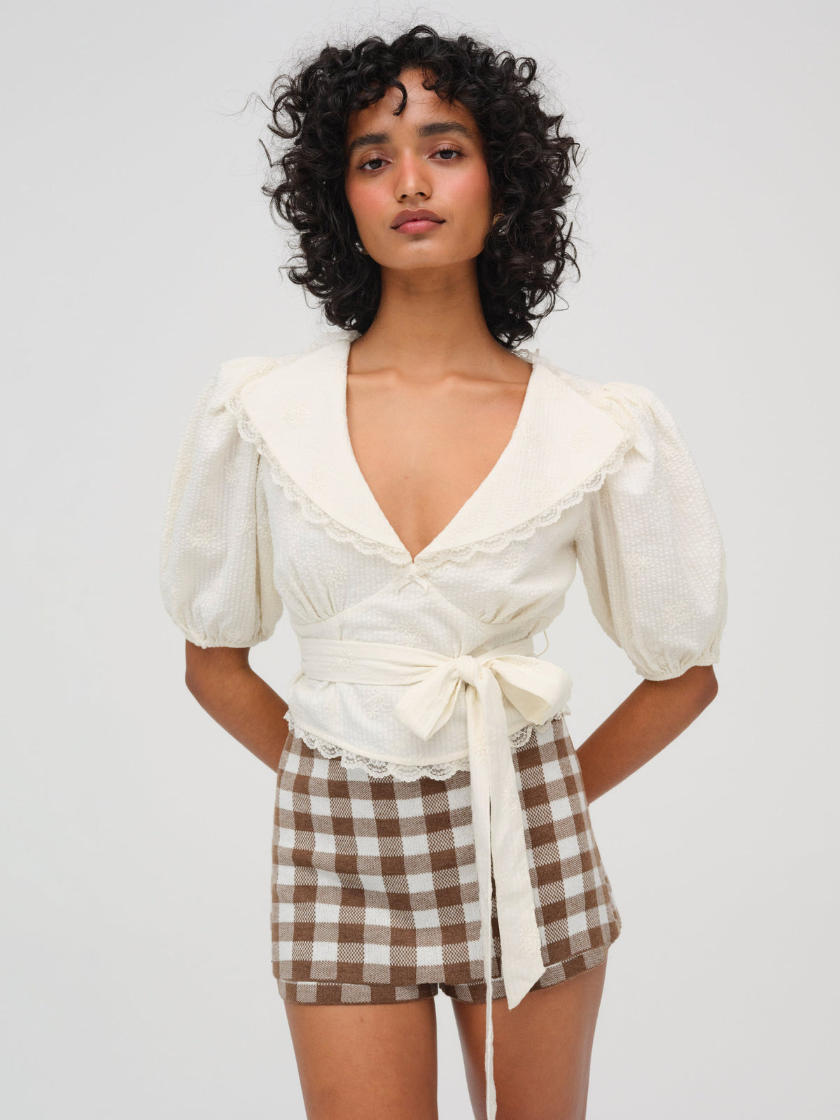 For Love & Lemons Baby Daisy Poplin Top
