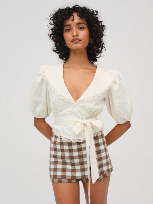 For Love & Lemons Baby Daisy Poplin Top
