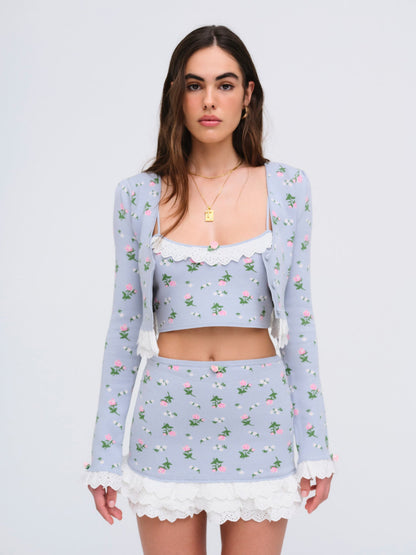 For Love & Lemons Amalia Knit Cardigan