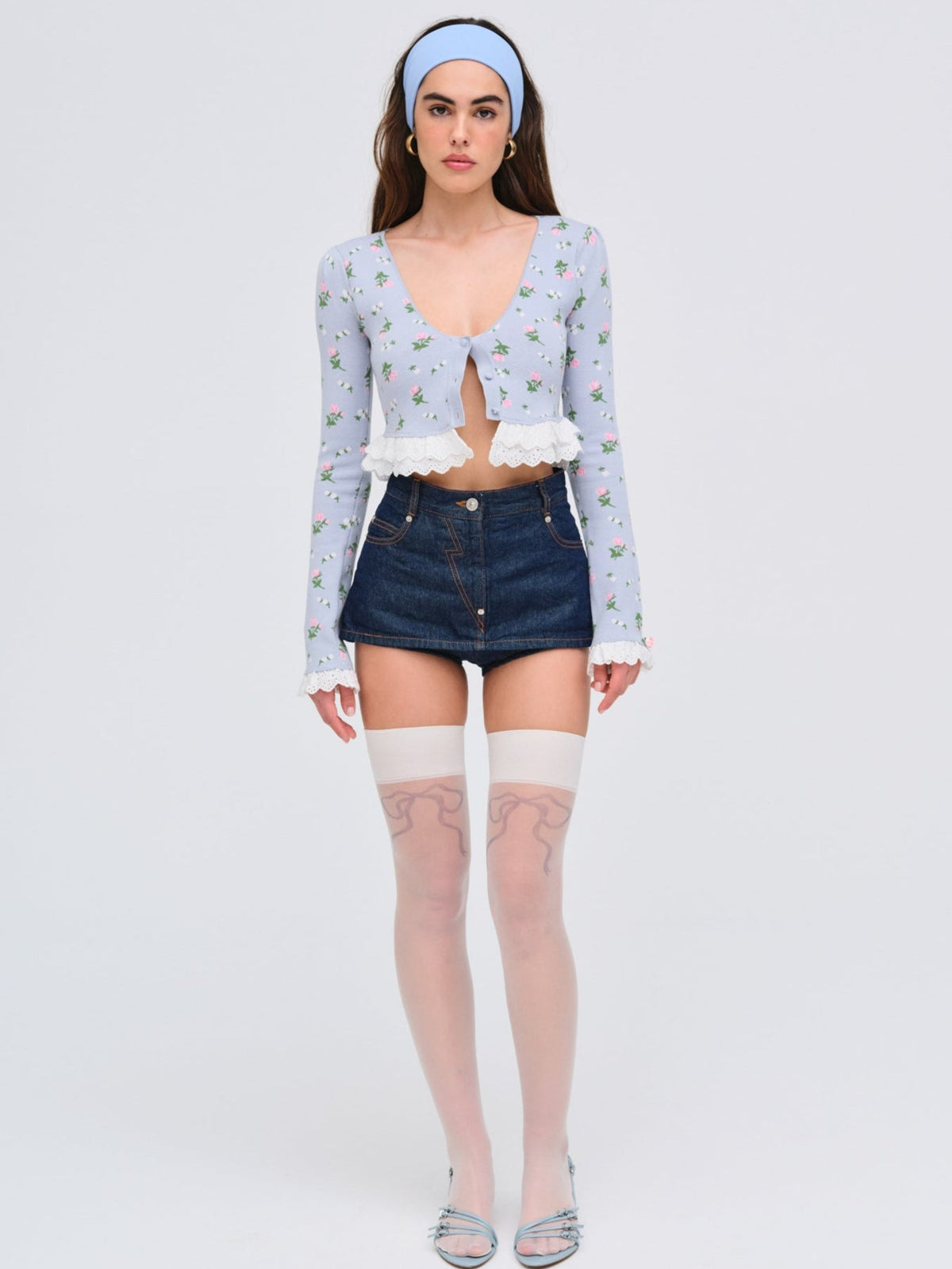 For Love & Lemons Amalia Knit Cardigan