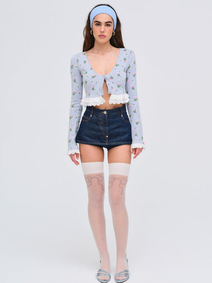 For Love & Lemons Amalia Knit Cardigan