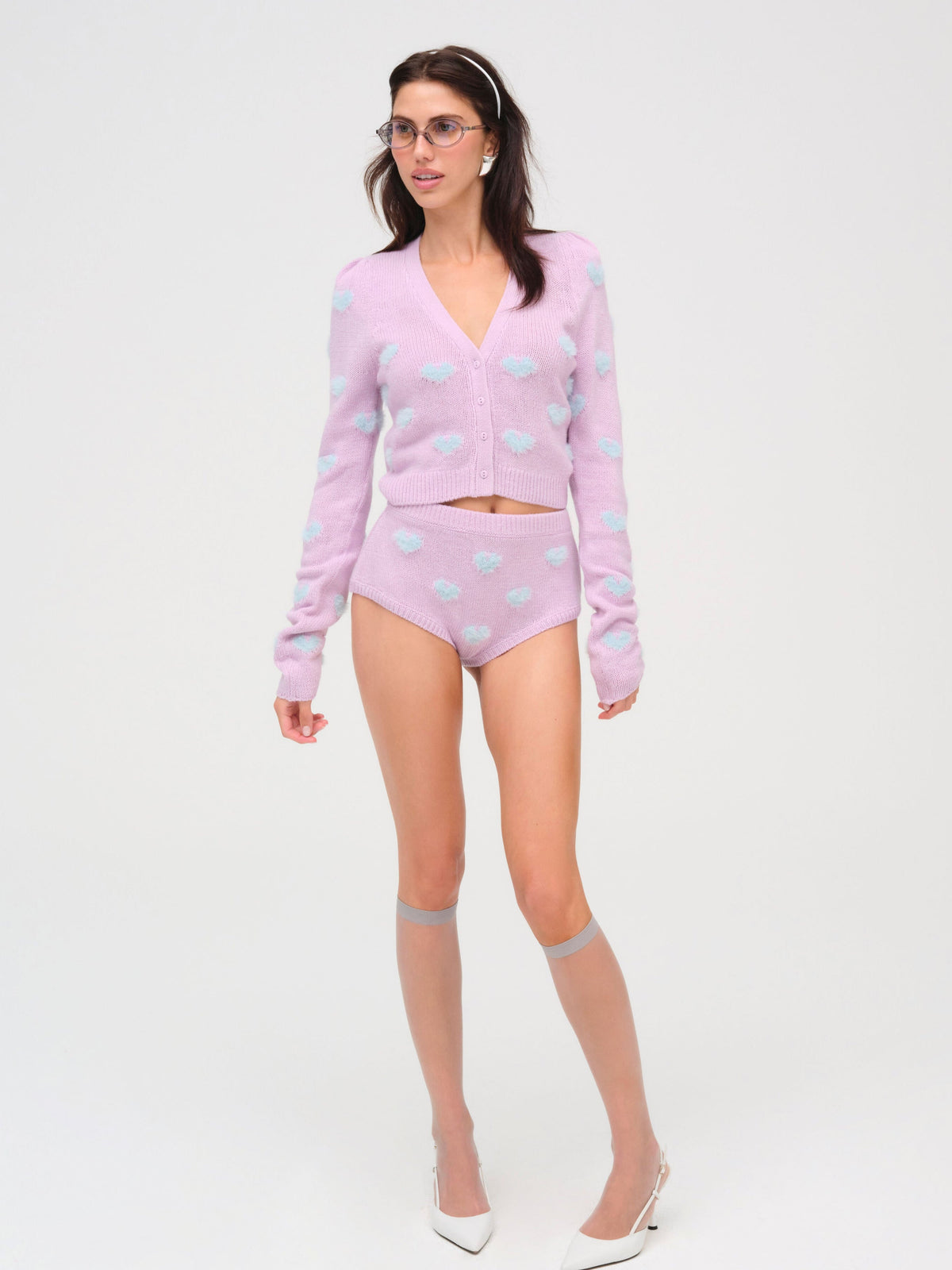 For Love & Lemons Scarlet Cropped Cardigan
