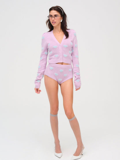 For Love & Lemons Scarlet Cropped Cardigan