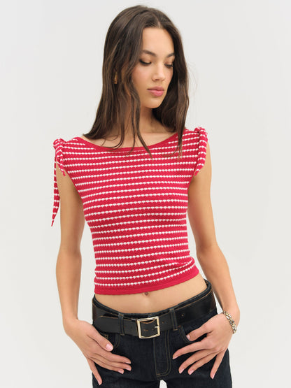 For Love & Lemons Regatta Stripe Knit Top