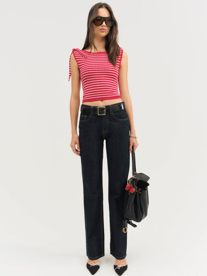 For Love & Lemons Regatta Stripe Knit Top