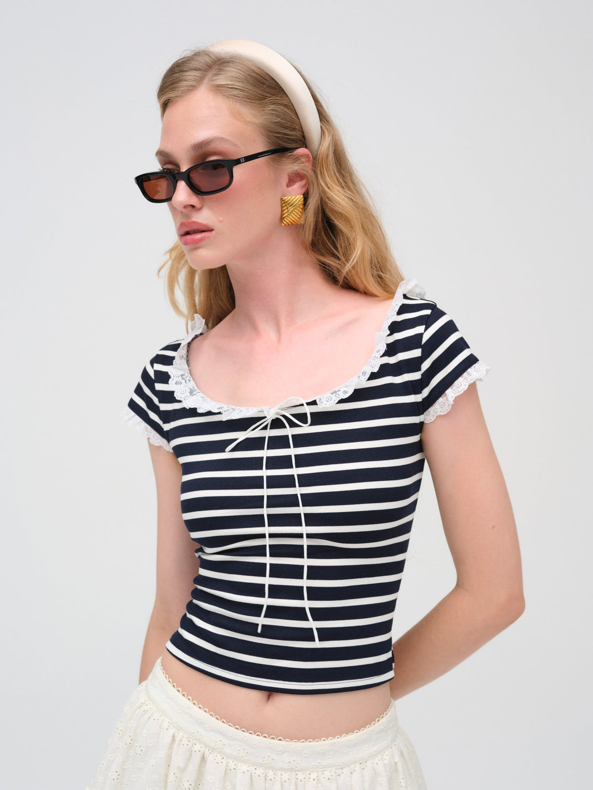 For Love & Lemons Suzette Stripe Top