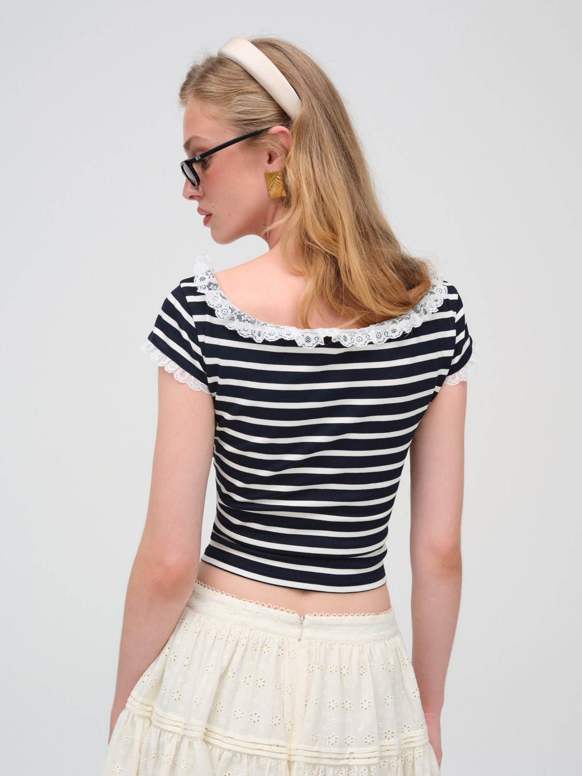 For Love & Lemons Suzette Stripe Top