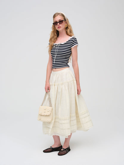 For Love & Lemons Suzette Stripe Top