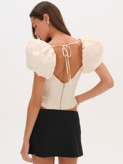 For Love & Lemons Frosted Organza Top
