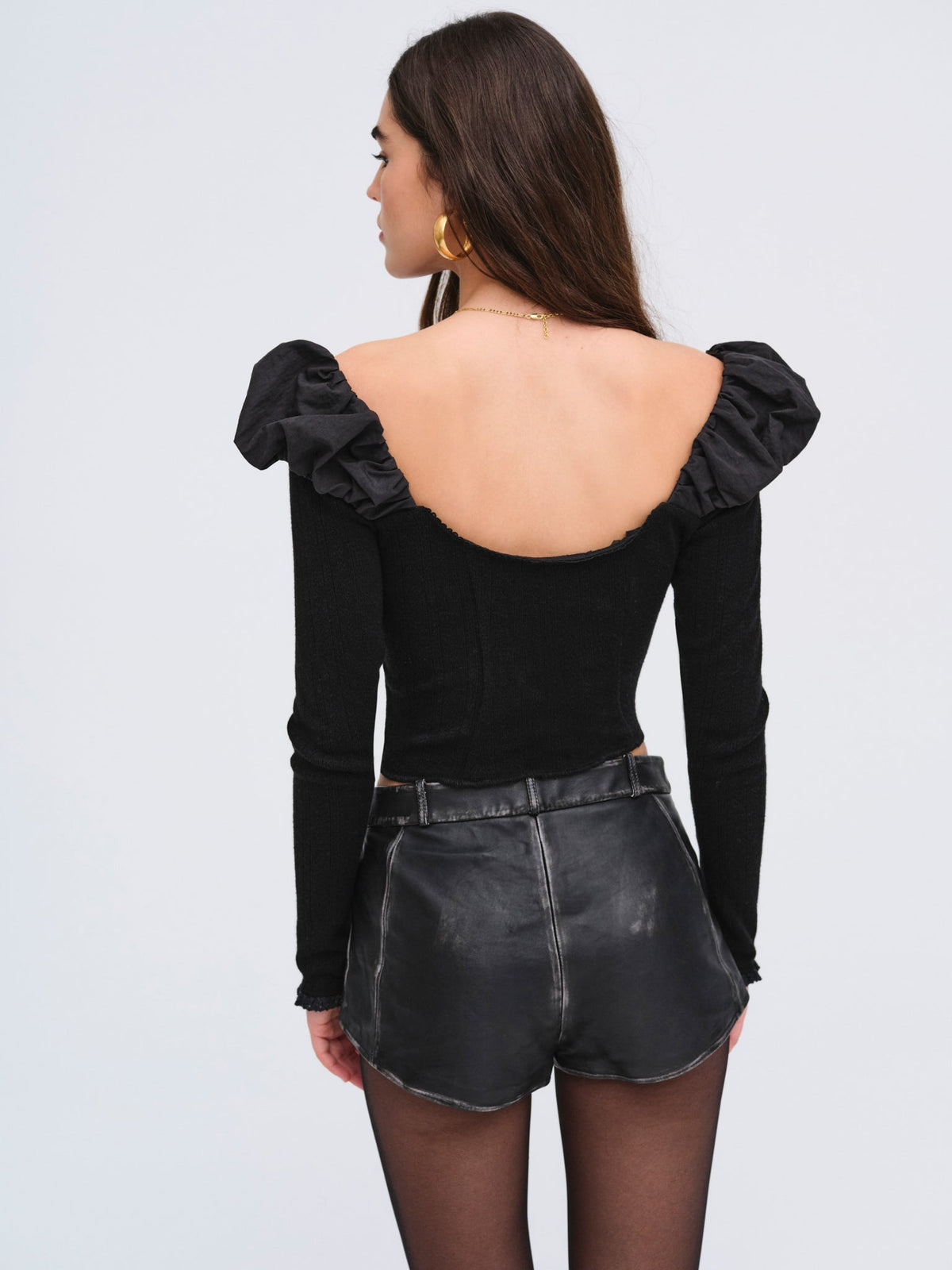 For Love & Lemons Aliyah Pointelle Top