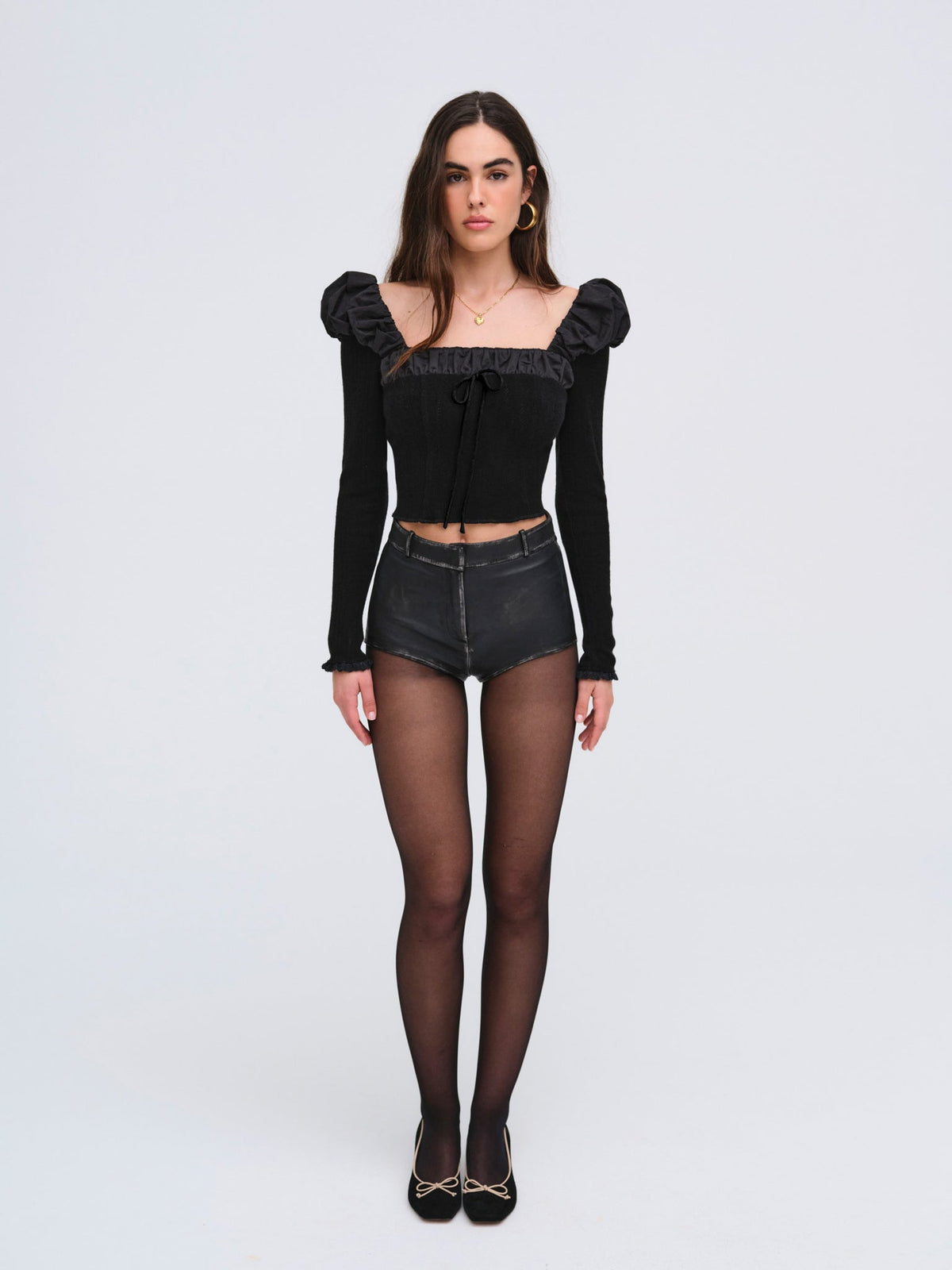 For Love & Lemons Aliyah Pointelle Top