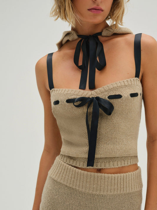 For Love & Lemons Solana Knit Tank Top
