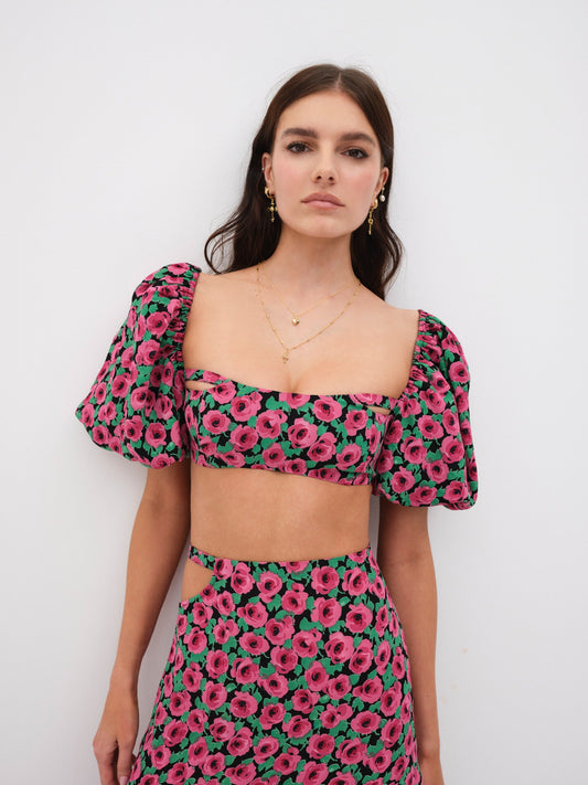 For Love & Lemons Dolcetto Crop Top