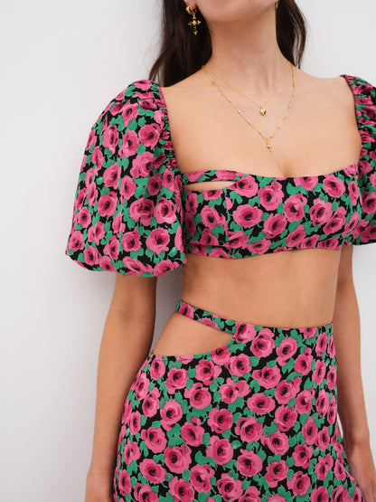 For Love & Lemons Dolcetto Crop Top