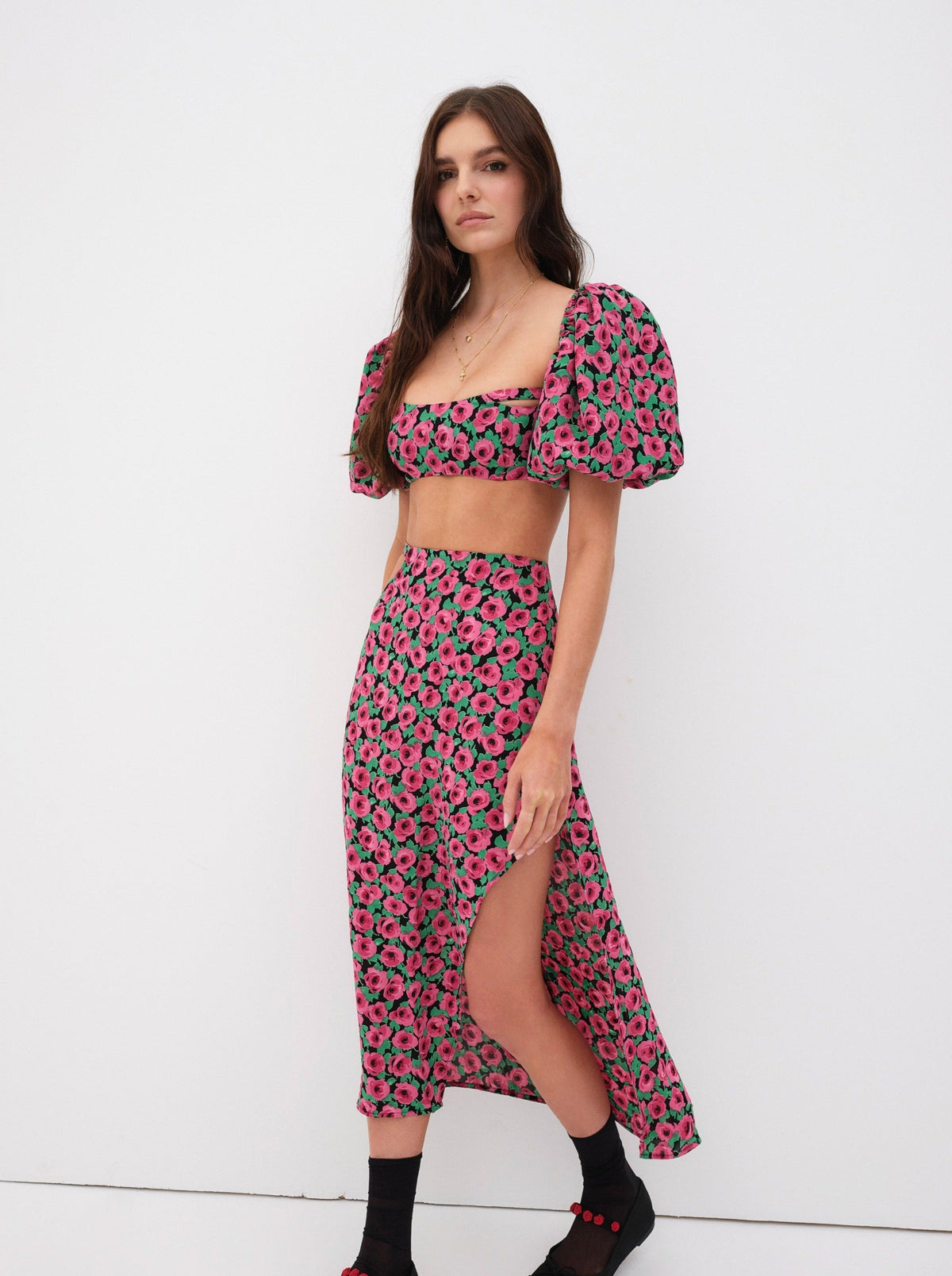 For Love & Lemons Dolcetto Crop Top