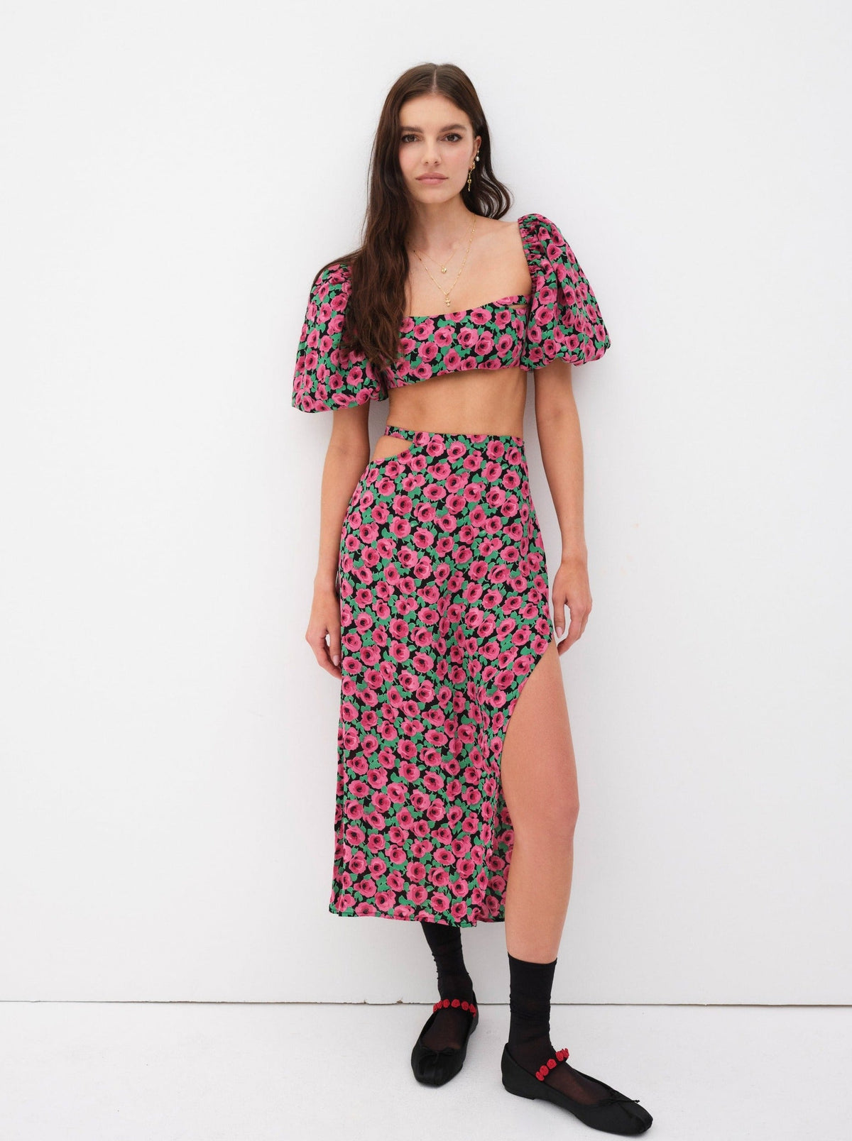 For Love & Lemons Dolcetto Crop Top