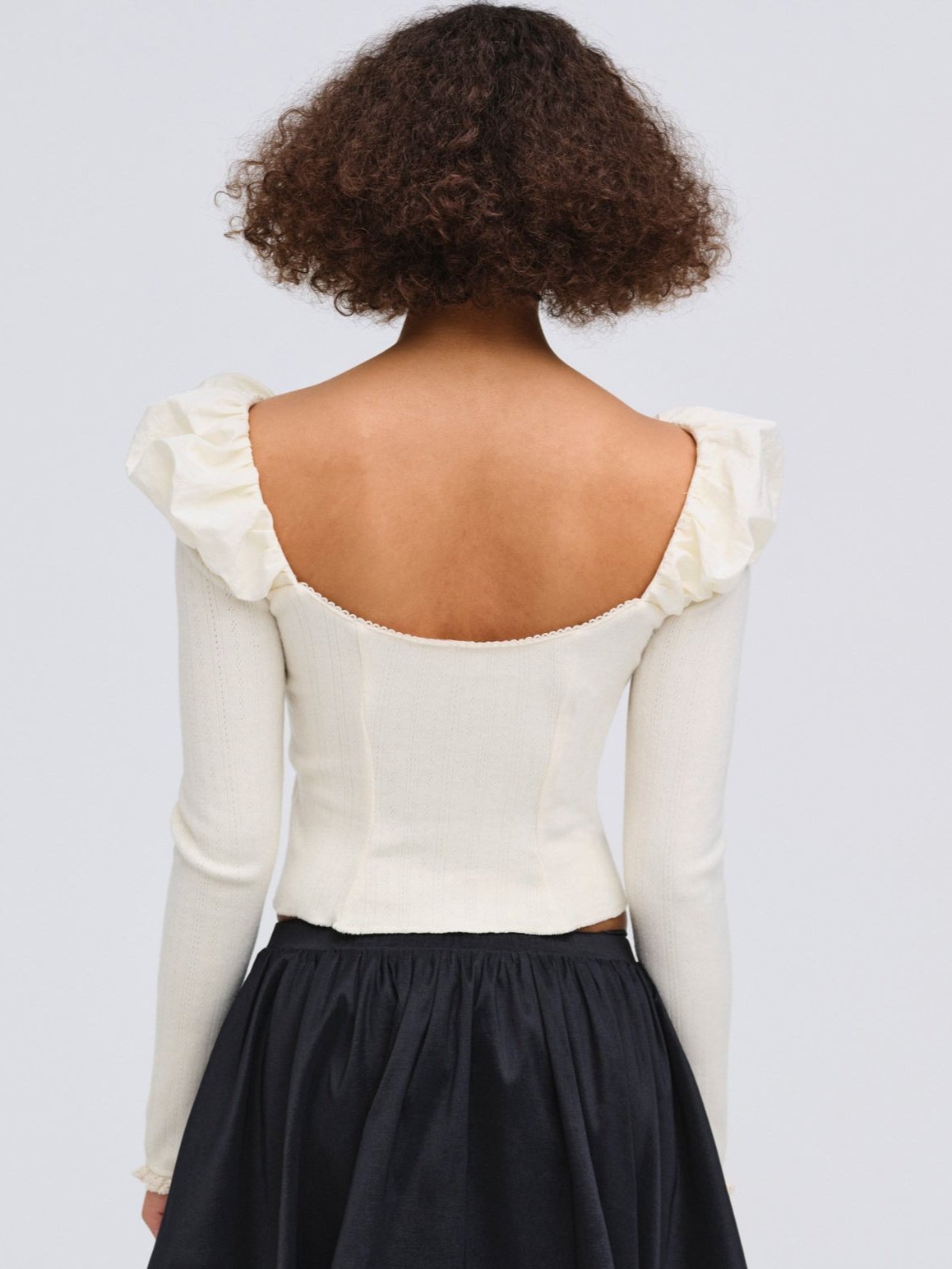 For Love & Lemons Aliyah Pointelle Top