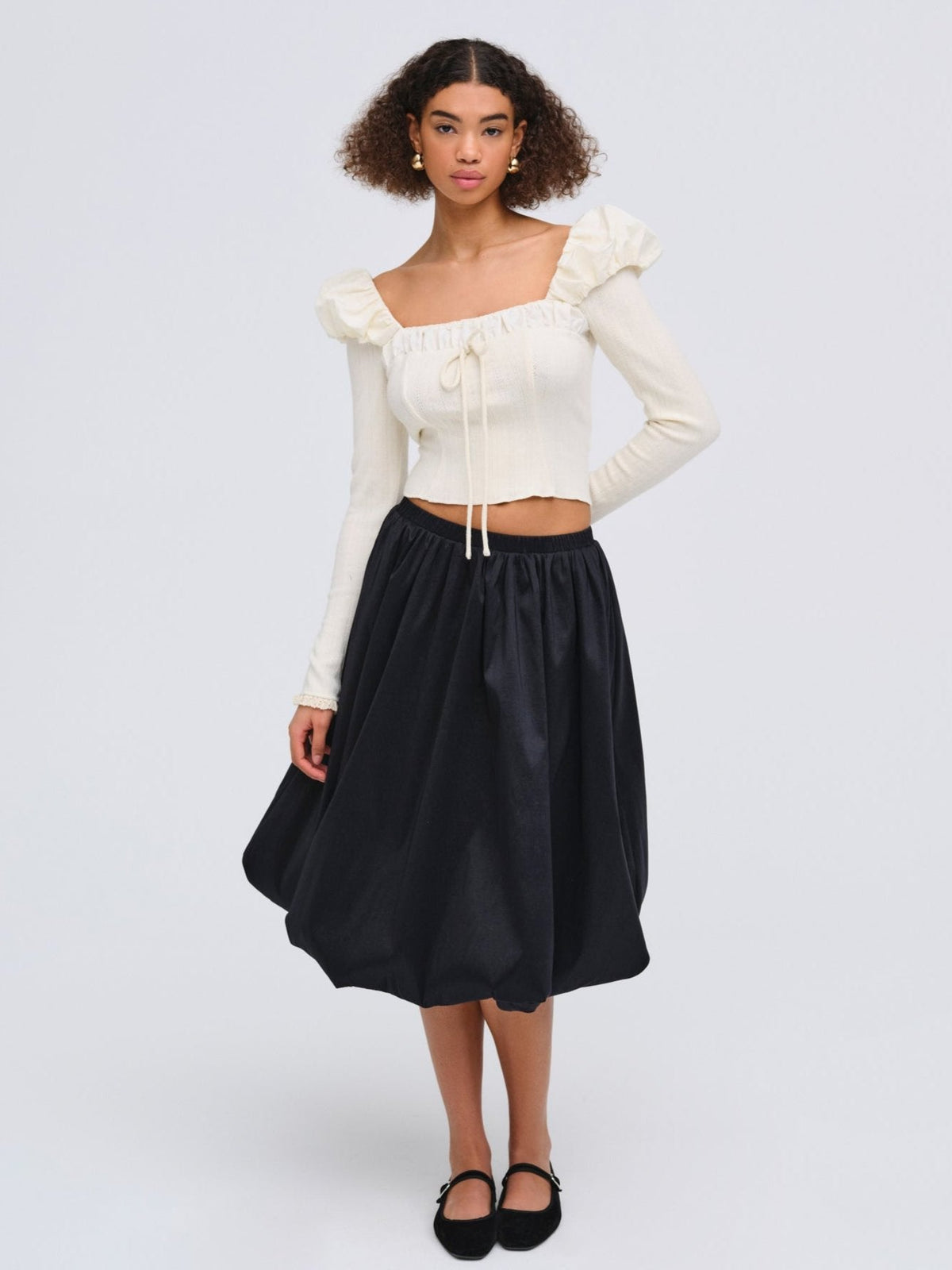 For Love & Lemons Aliyah Pointelle Top