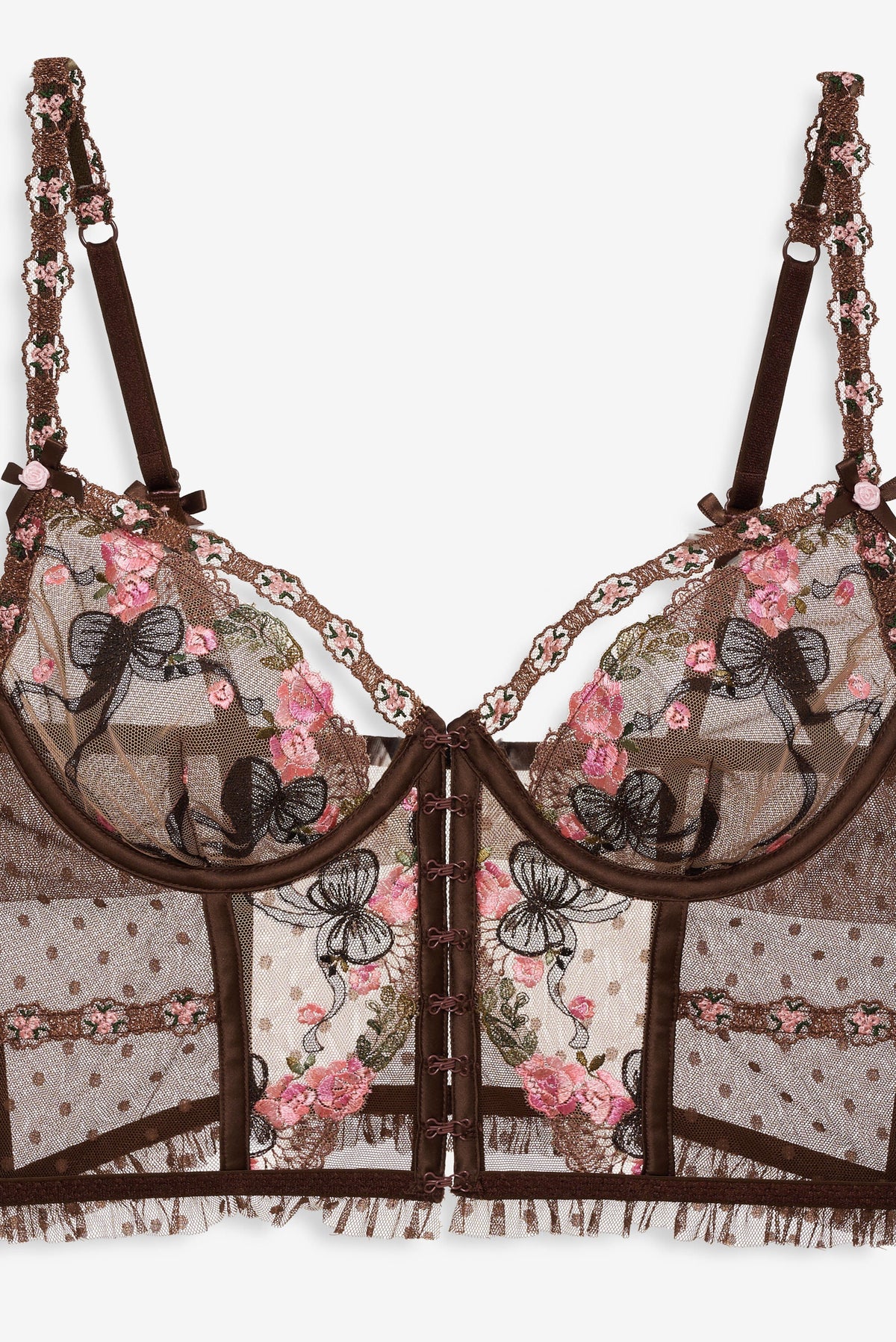 For Love & Lemons Runaway Bows Bustier
