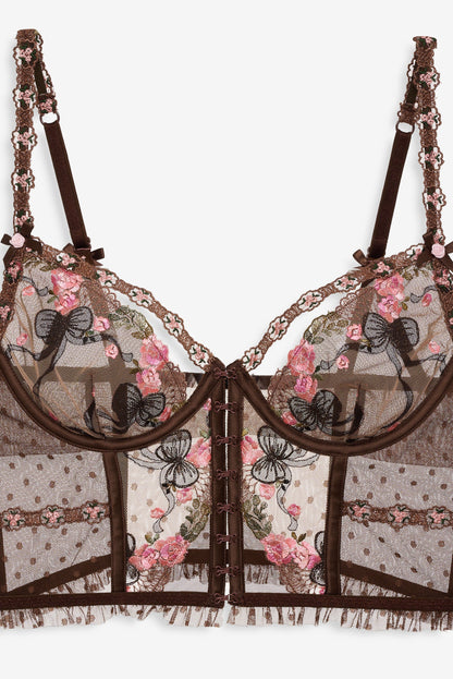 For Love & Lemons Runaway Bows Bustier