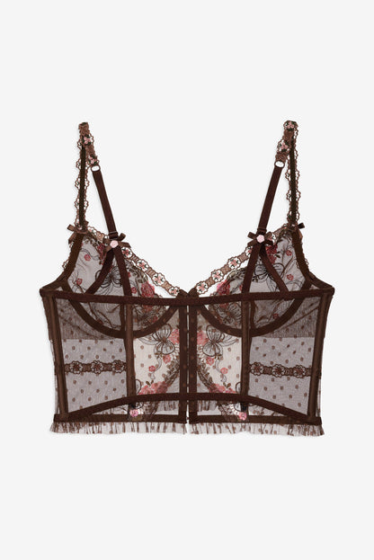 For Love & Lemons Runaway Bows Bustier