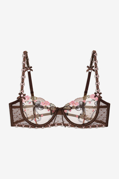 For Love & Lemons Runaway Bows Underwire Bra