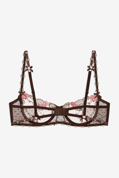 For Love & Lemons Runaway Bows Underwire Bra