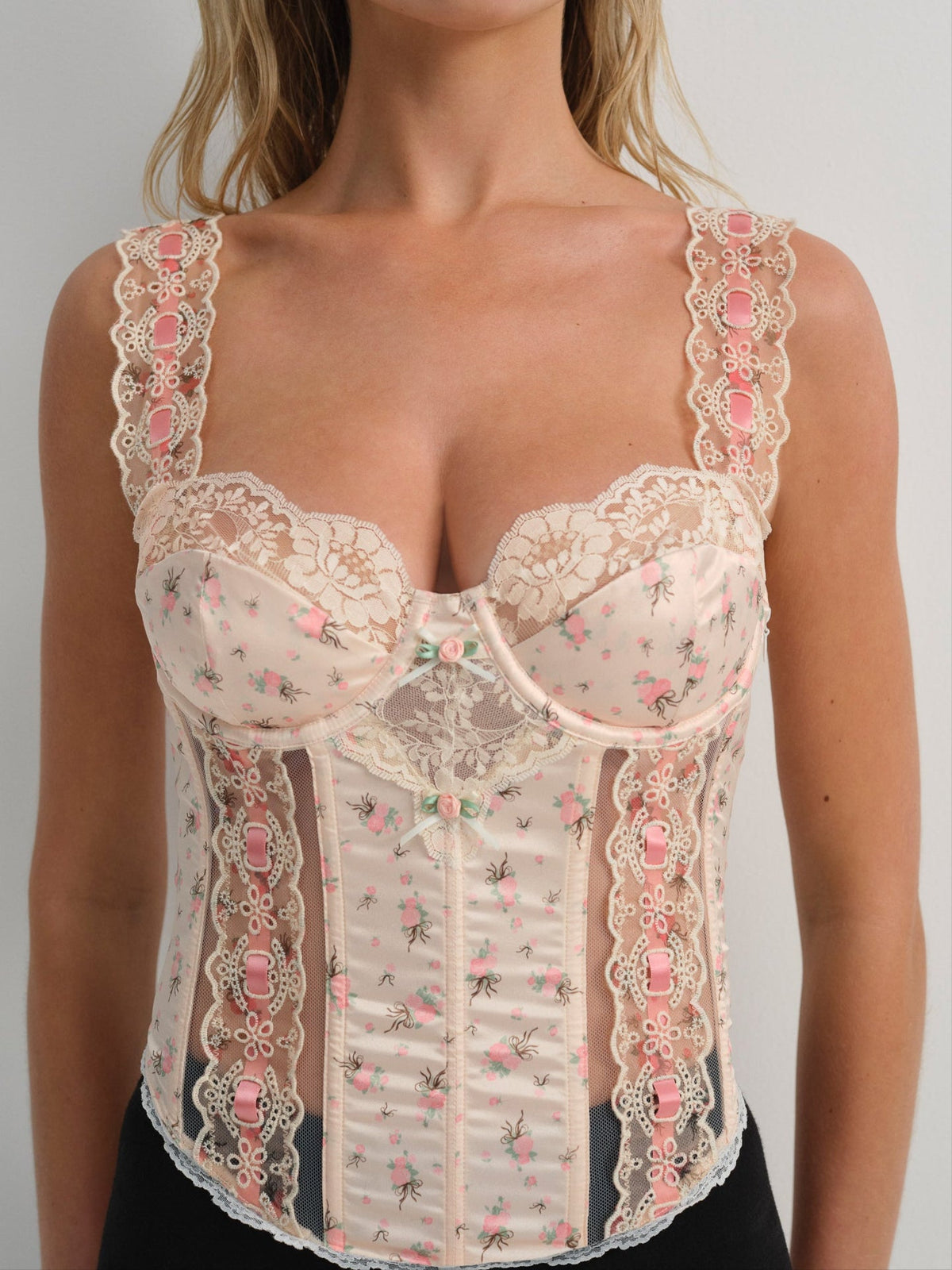 For Love & Lemons Peaches & Cream Bustier