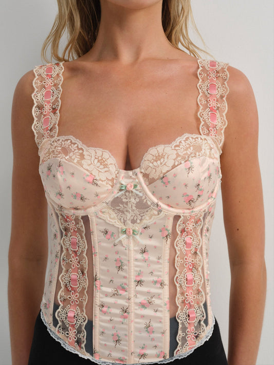 For Love & Lemons Peaches & Cream Bustier