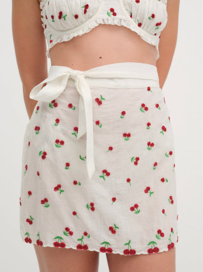 For Love & Lemons Beaded Cherries Apron