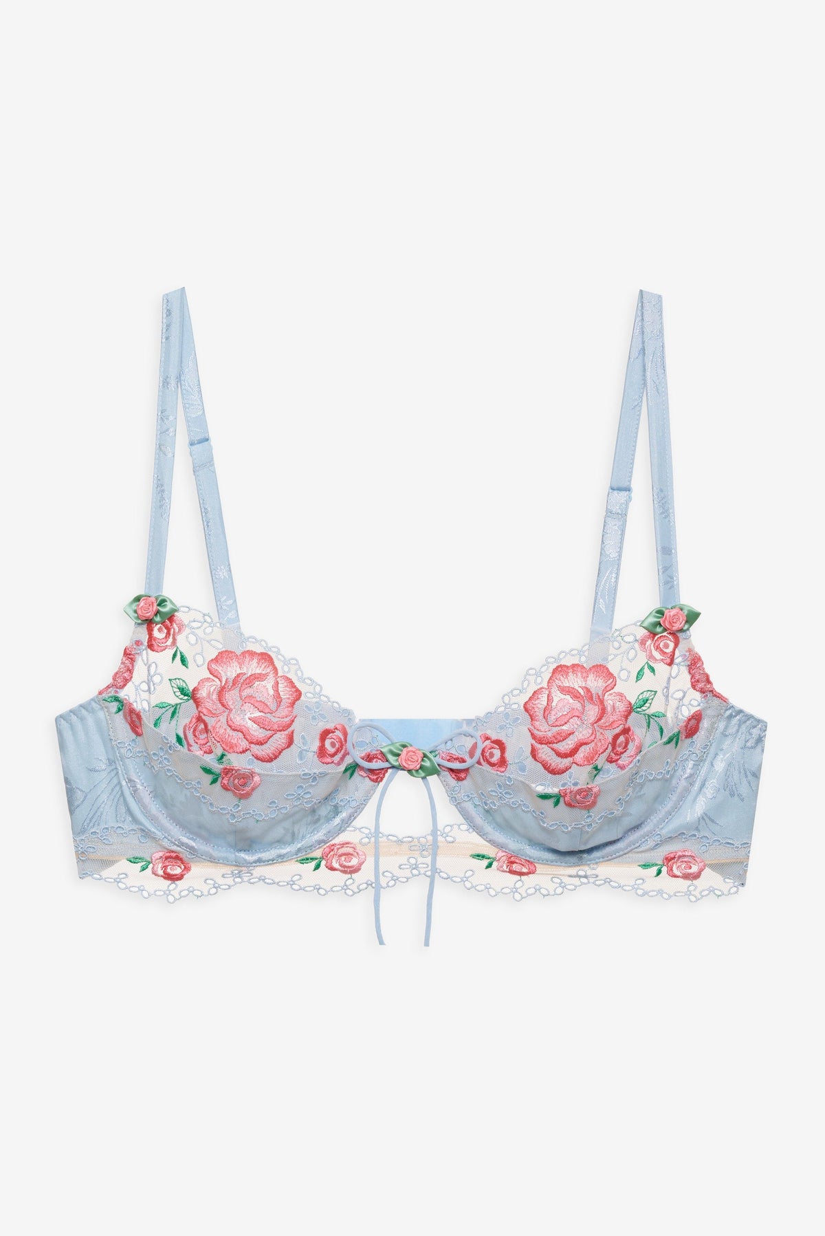 For Love & Lemons Vintage Rose Eyelet Bra