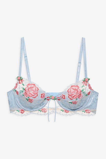 For Love & Lemons Vintage Rose Eyelet Bra