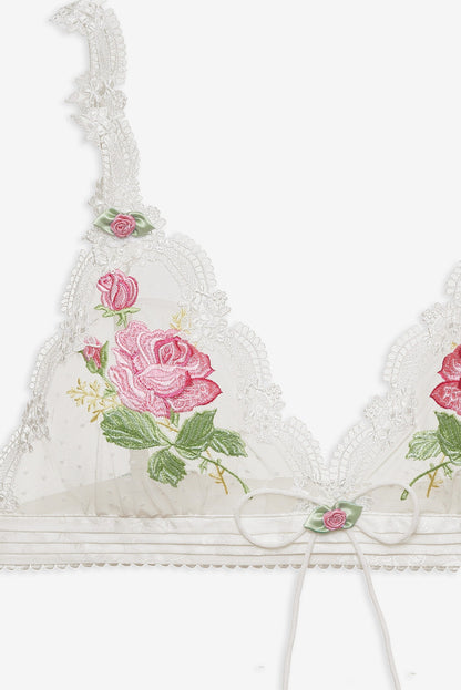 For Love & Lemons Heirloom Rose Bralette