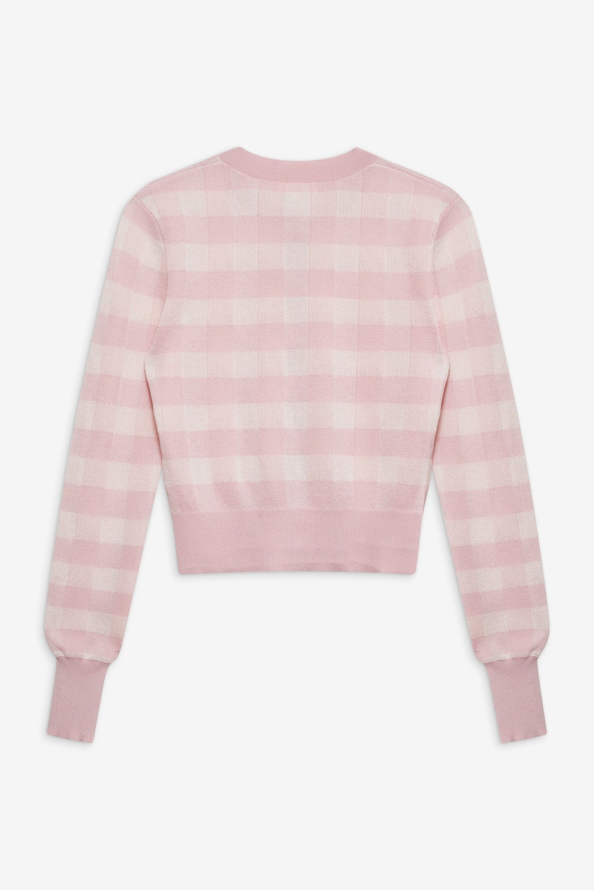 For Love & Lemons Brushed Gingham Knit Cardigan