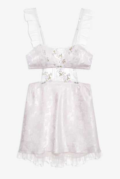 For Love & Lemons Lattice Bows Slip Dress