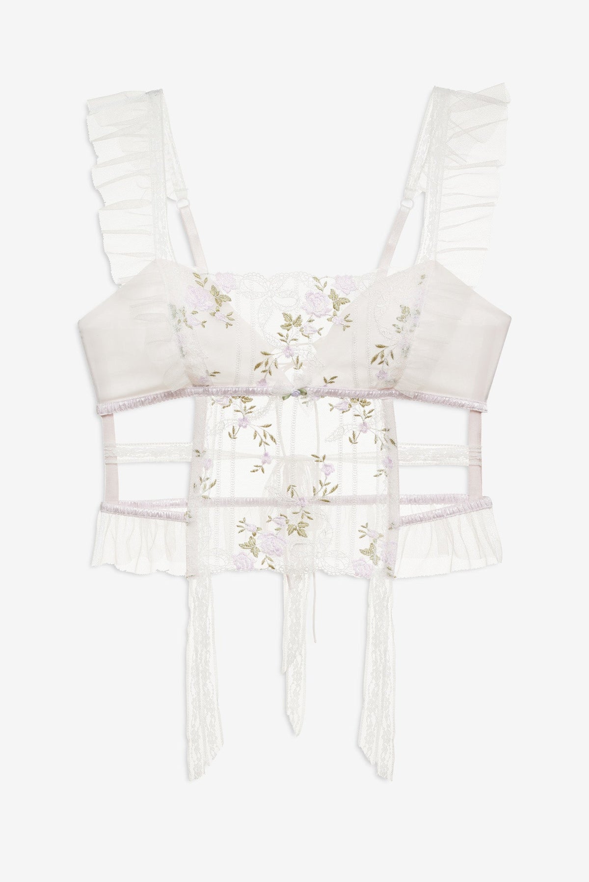 For Love & Lemons Lattice Bows Bustier
