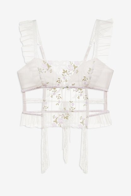 For Love & Lemons Lattice Bows Bustier