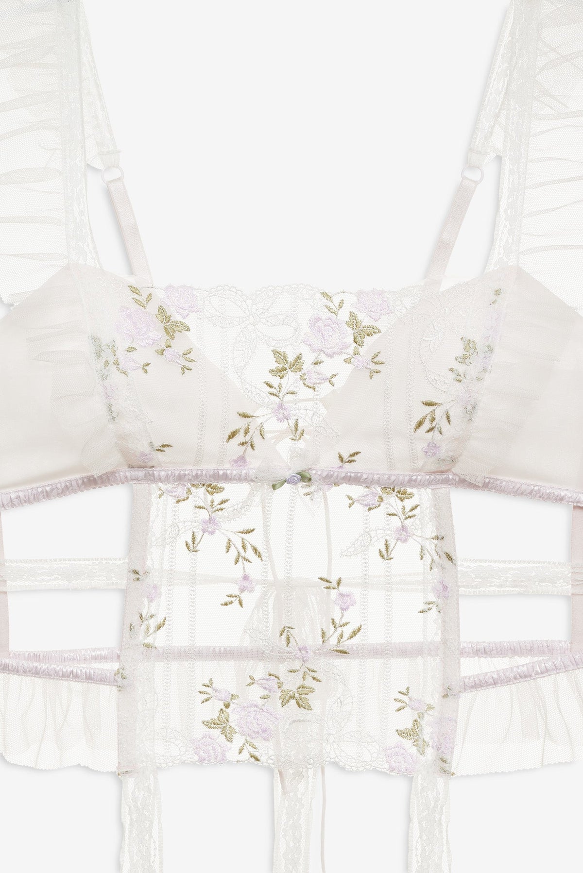 For Love & Lemons Lattice Bows Bustier