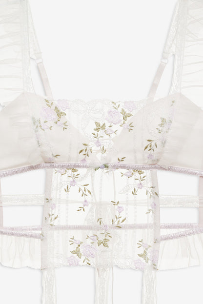 For Love & Lemons Lattice Bows Bustier